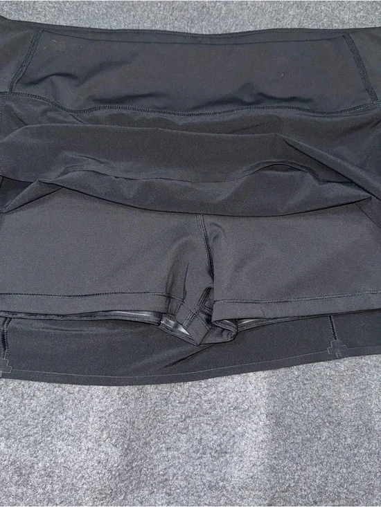 Athleta Run With It Skort High Rise 14" Black Size XL Athleisure Tennis Sporty - Picture 4 of 8
